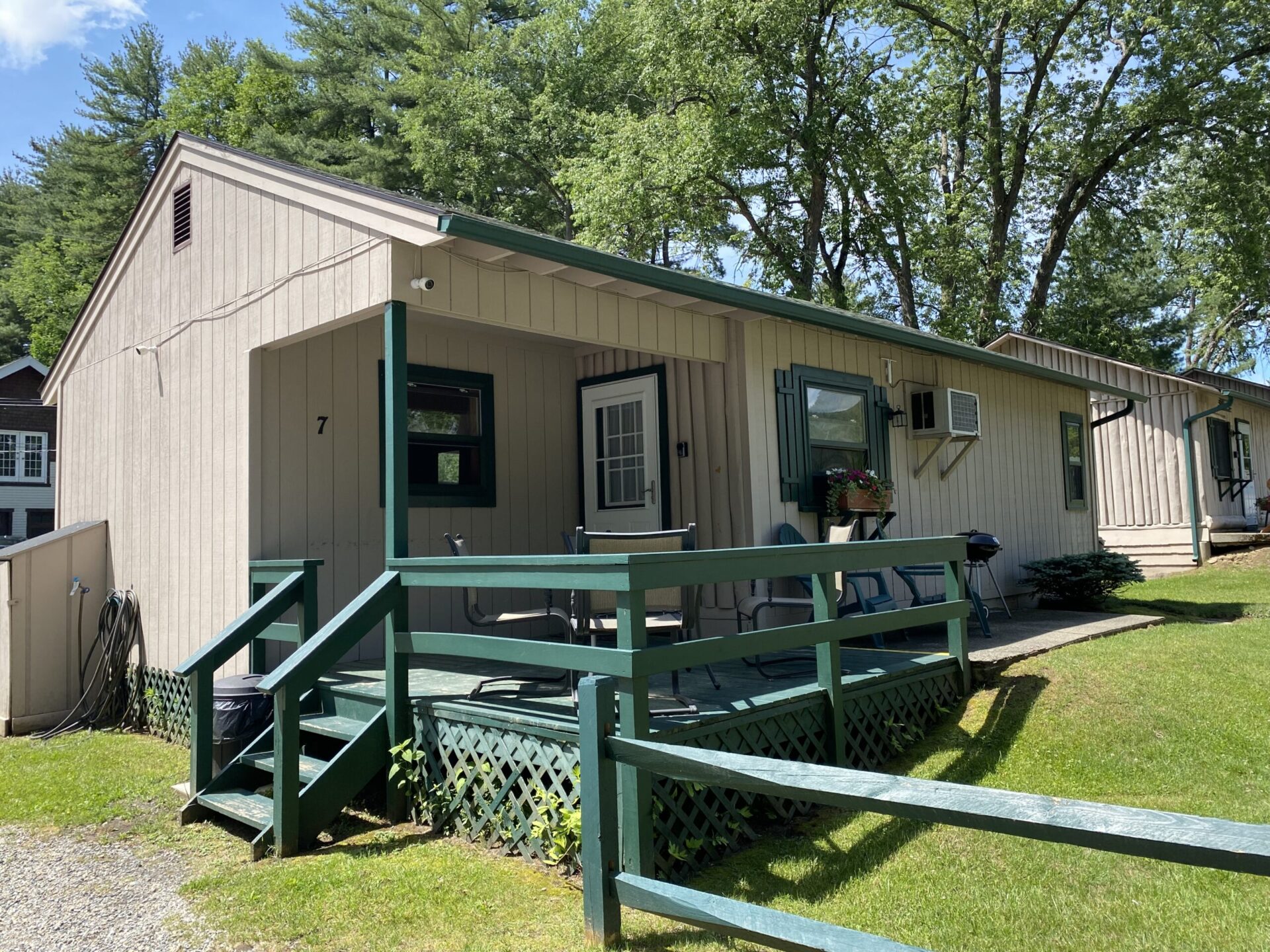 cabin exterior with deck at entrance